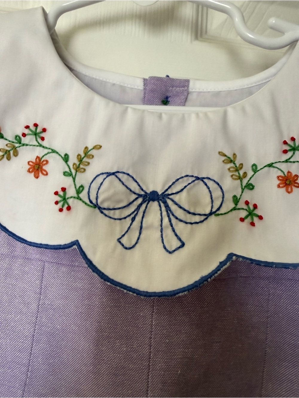 The Proper Peony Lavender Embroidered Collar Girls' Formal Dress - Picture 2 of 5